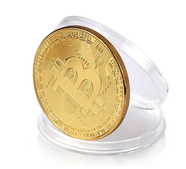 Bitcoin BTC mince v pouzdře